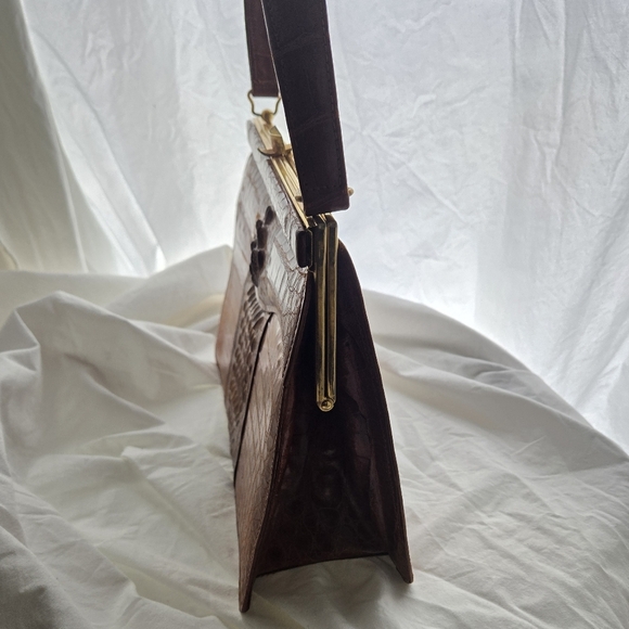 Vintage Genuine Crocodile Handbag - Picture 8 of 11
